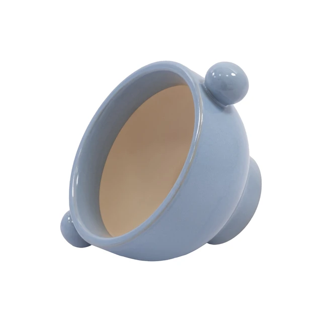 Alt view image 3 of 6 - Beautiful by Drew Barrymore 7in Cornflower Handled Ceramic Planter