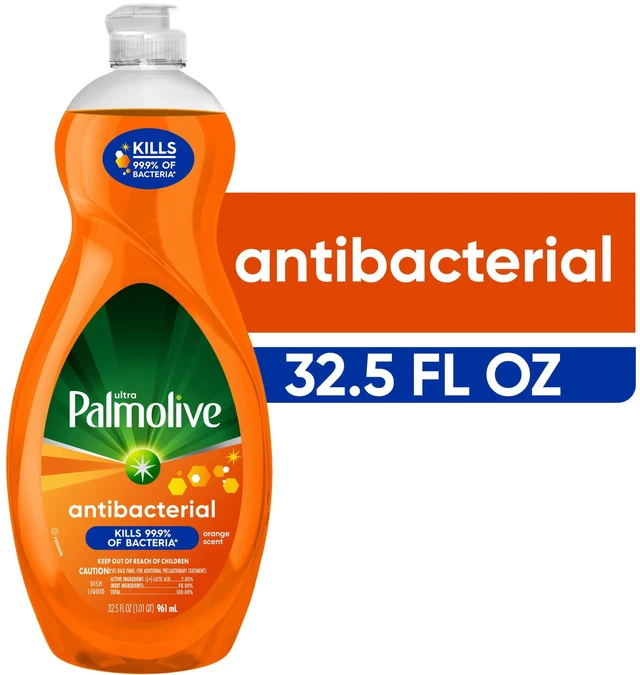 Main image of Palmolive Ultra Concentrated Antibacterial Liquid Dish Soap, Orange Scent, 32.5 Fluid Ounce Bottle