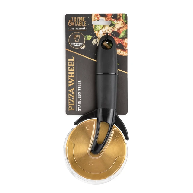 Alt view image 3 of 6 - Thyme & Table Gold Stainless Steel Pizza Wheel