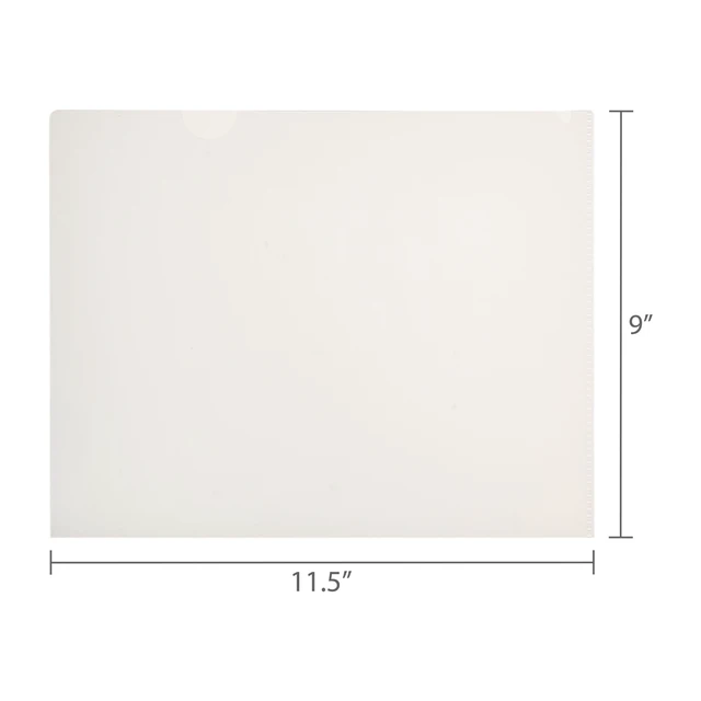 Alt view image 3 of 7 - Pen+Gear Document Holders, Letter Size, Clear, 3 Pack of 5 Count