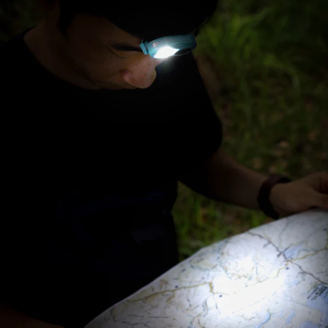 Alt view image 3 of 6 - Ozark Trail Mini LED Headlamp, 25 Lumens, Battery Powered, 4 Pack, Teal