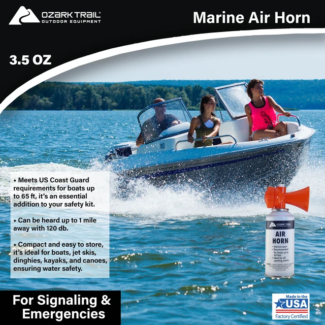 Alt view image 3 of 6 - Ozark Trail 3.5 oz Marine Safety Air Horn