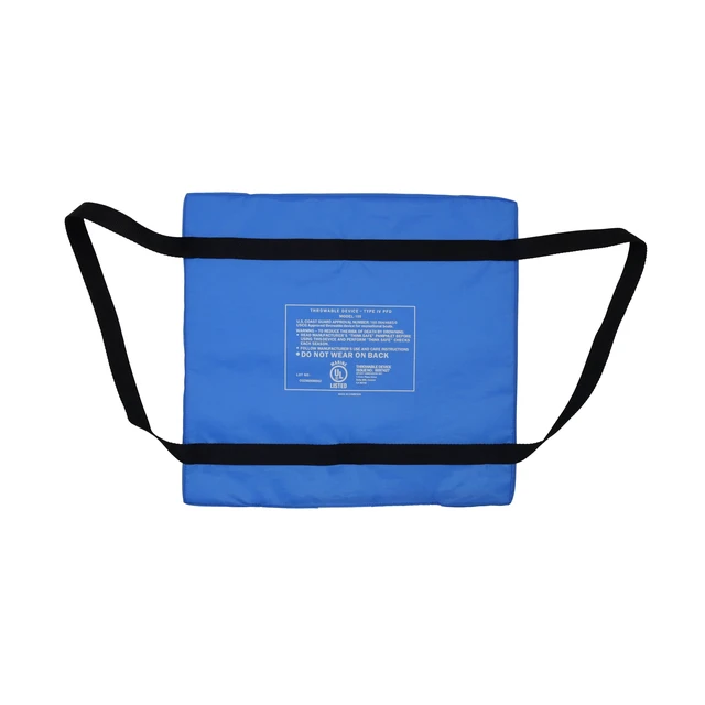 Alt view image 2 of 6 - Ozark Trail Type IV Flotation Boat Cushion Blue, 16in x 15.5in, U.S. Coast Guard Approved