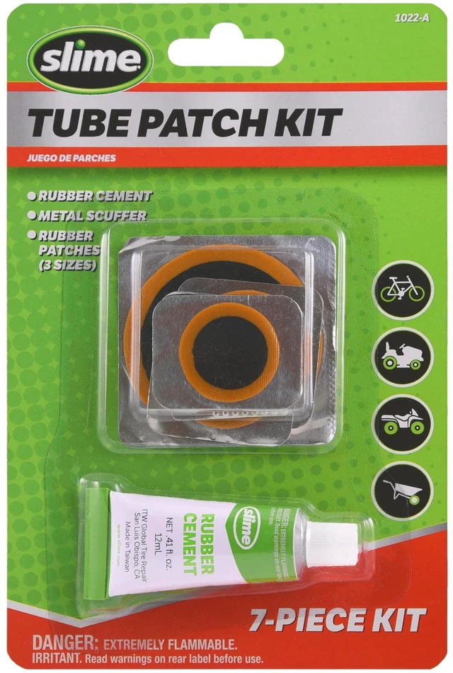 Main image of Slime 7-Piece Bike Inner Tube Patch Kit Model 1022-A