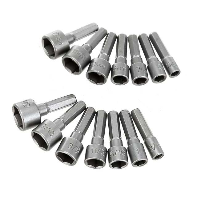 Alt view image 2 of 6 - Hyper Tough 8TS0085N 15-Piece Alloy Steel Nut Driver Screwdriver Set