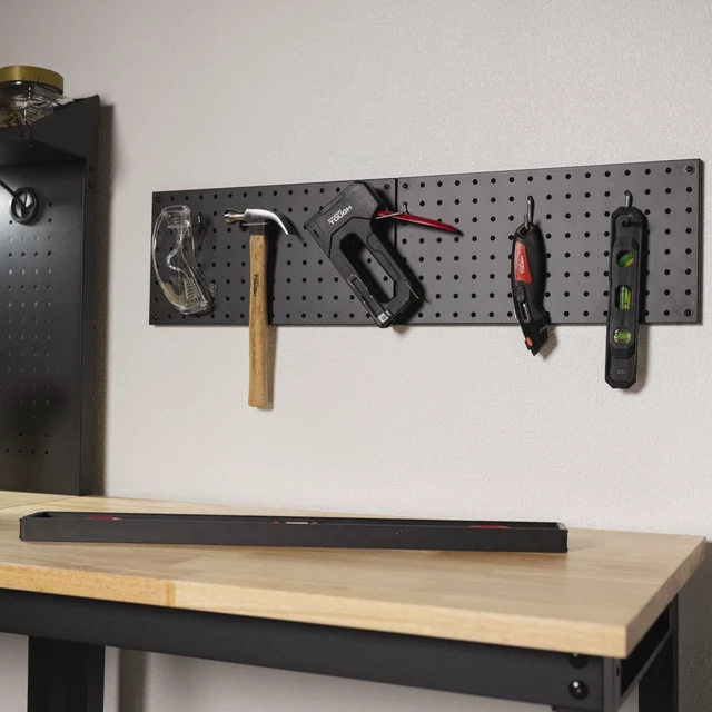 Alt view image 5 of 5 - Hyper Tough 16-Inch Pegboard Set, Wall Mounted Tool Organizer