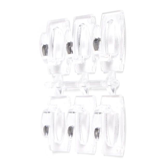 Alt view image 5 of 6 - Hyper Tough Mini Removable Self-Adhesive Plastic Hooks, 18 Pieces, 0.5lb Capacity, Clear