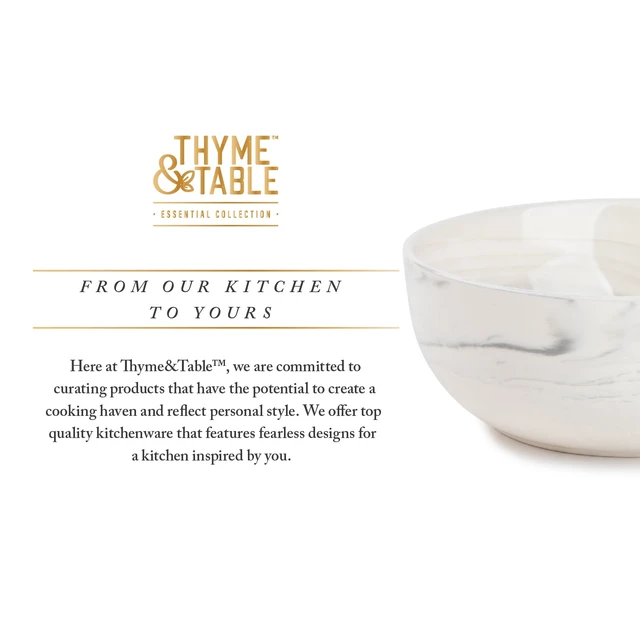 Alt view image 2 of 6 - Thyme & Table Grey Marble Ceramic Bowl