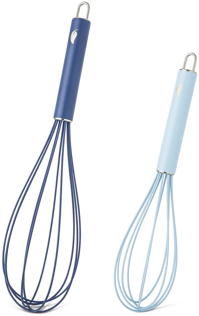 Main image of Elements by Thyme & Table Set of 2 Silicone Whisks - Blue