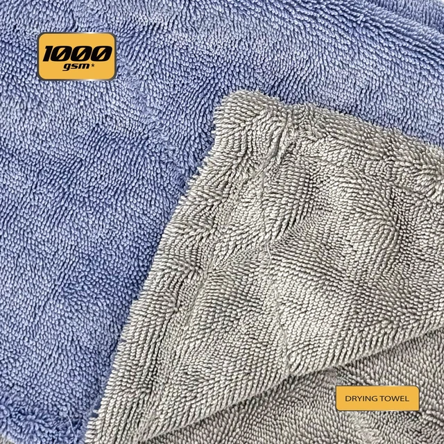 Alt view image 6 of 6 - Platinum Series Pro Spec Car Wash, Dry, and Detail Towel 3 Pack with Storage Bag