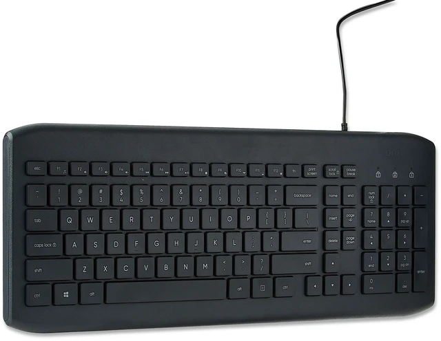 Main image of Onn USB Keyboard, 104 Keys, 5ft Cable, Windows & Mac Compatible, Gray