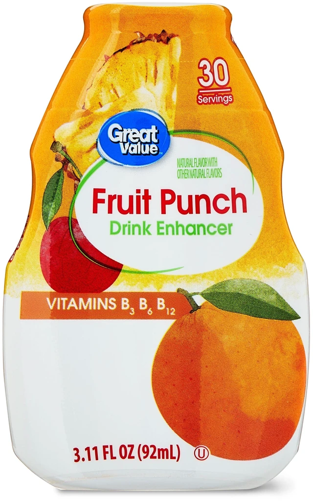 Alt view image 5 of 6 - Great Value Fruit Punch Drink Enhancer (2 Pack), 3.11fl oz