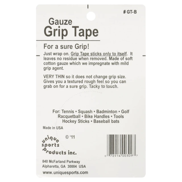 Alt view image 3 of 7 - Tourna Gauze Grip Tape for Tennis, Racquetball, Squash, Baseball and More