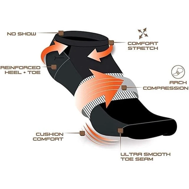 Alt view image 4 of 6 - AND1 Men's Cushion No Show Socks, 12 Pack