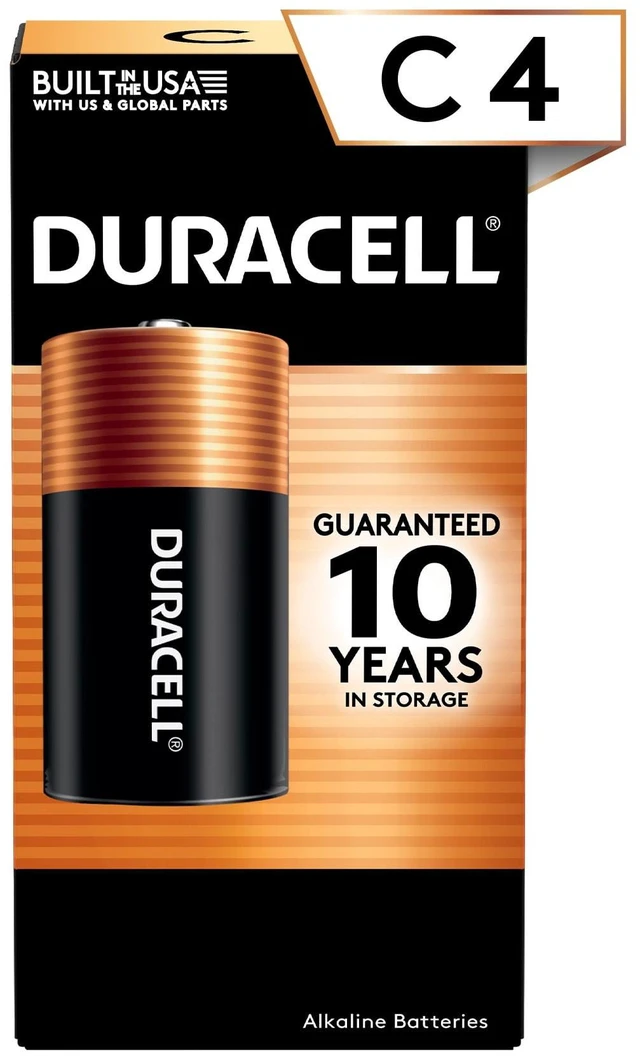 Main image of Duracell Coppertop C Alkaline Batteries 4-Pack