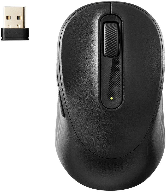 Main image of Onn Silent Wireless Mouse 5 Buttons 1600DPI Gray Stone