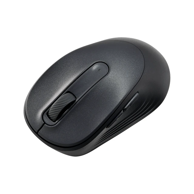 Alt view image 2 of 6 - Onn Silent Wireless Mouse 5 Buttons 1600DPI Gray Stone
