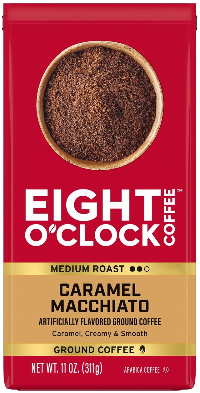 Main image of Eight O'Clock Ground Coffee Caramel Macchiato Medium Roast Arabica 11oz
