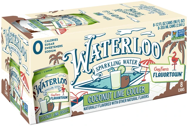 Main image of Waterloo Sparkling Water Coconut Lime Cooler, 12 Fl Oz, 8 Pack Cans