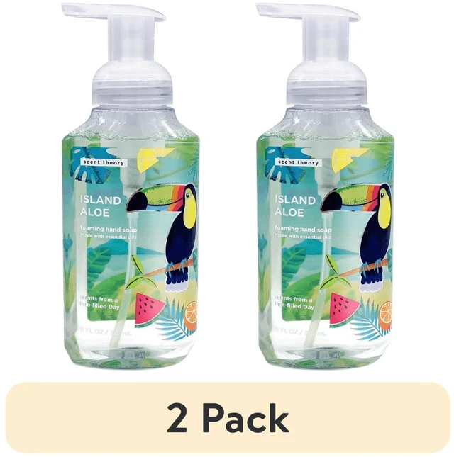 Main image of 2 Pack Scent Theory Foaming Hand Soap, Island Aloe, 11 Fl Oz