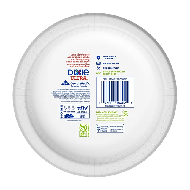 Alt view image 5 of 6 - Dixie Ultra Summer Design Disposable Paper Bowls, 20oz, Multi-Color, 25Count