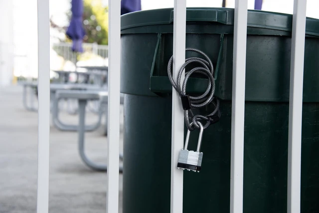 Alt view image 6 of 6 - Hyper Tough 6ft Braided Steel Security Cable, Vinyl Coated Open Loop Cable Lock, 1/4in. Diameter, Weather Resistant