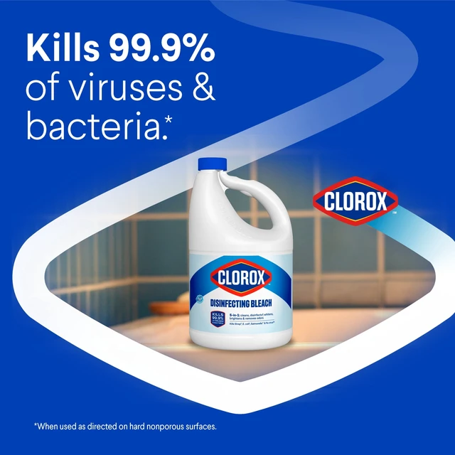 Alt view image 4 of 5 - Clorox Disinfecting Liquid Bleach Cleaner, Regular Scent, 121fl oz