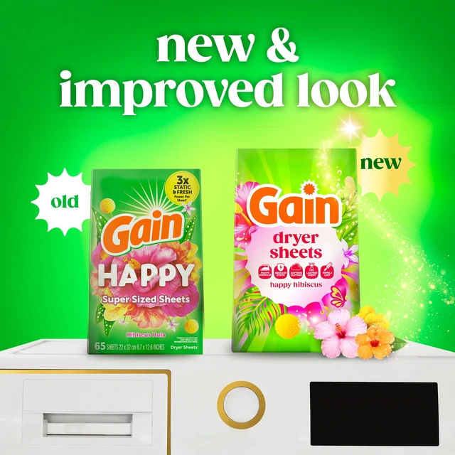 Alt view image 2 of 5 - Gain Dryer Sheets, Happy Hibiscus Scent, 110 Count