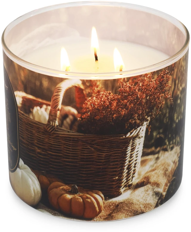 Alt view image 6 of 6 - Mainstays 3-Wick Maple Pumpkin Latte Scented Candle, 13oz