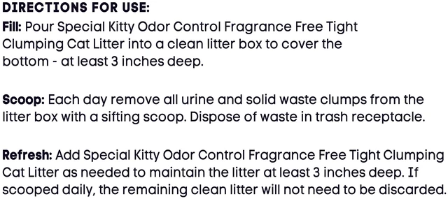 Alt view image 2 of 6 - Special Kitty Unscented Clumping Clay Cat Litter, 20lbs Jug, 1 Count