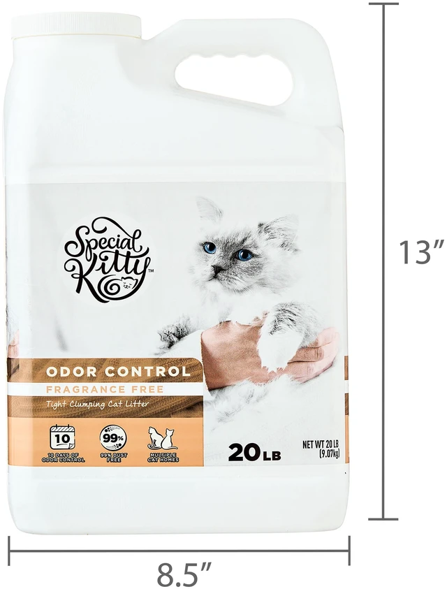 Alt view image 3 of 6 - Special Kitty Unscented Clumping Clay Cat Litter, 20lbs Jug, 1 Count