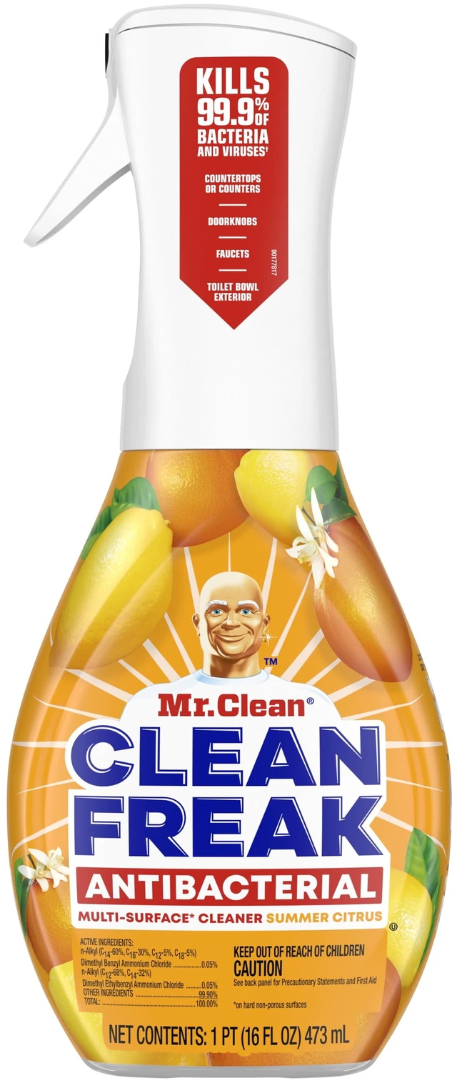 Alt view image 2 of 7 - Mr. Clean Clean Freak Citrus Anti-Bacterial All Purpose Cleaner Spray, 16 fl oz