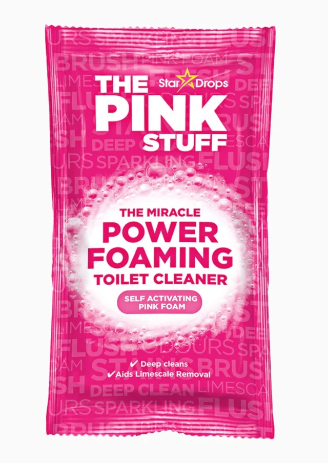 Alt view image 2 of 5 - The Pink Stuff Miracle Power Foaming Toilet Cleaner, Self-Activating Formula, Stain Remover, 3 Treatments, 10.5 Oz