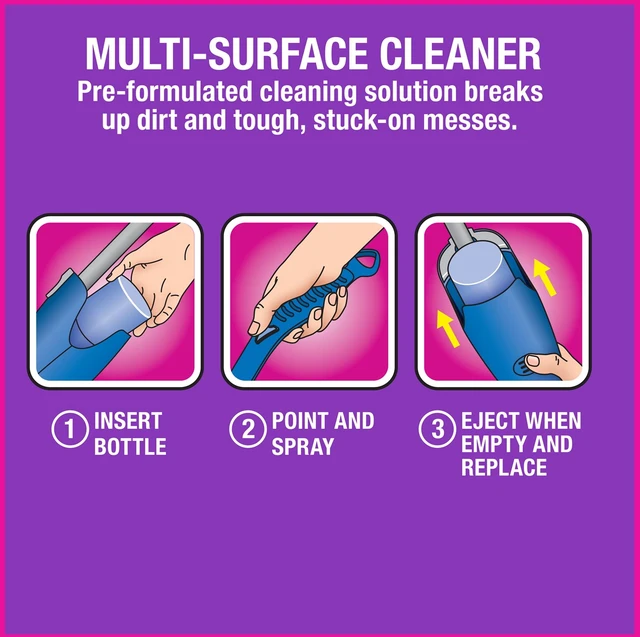 Alt view image 4 of 6 - Great Value Auto Spray Mop Floor Cleaning Solution Refill, 42Fl Oz Lavender Scent, 1Count