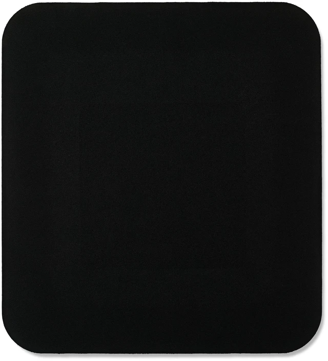 Main image of Onn Mouse Pad, Square, Polyester Surface with Non-Slip Natural Rubber Backing, Black
