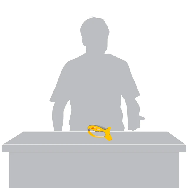 Alt view image 7 of 7 - Smith's 50170 JIFFY V-Sharp Knife & Scissors Sharpener, Yellow & Grey