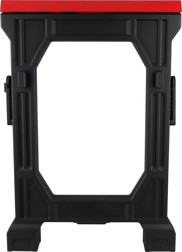 Alt view image 2 of 5 - Hyper Tough Hyper Stack 350 lb Capacity Foldable Polypropylene Sawhorse, 31 in