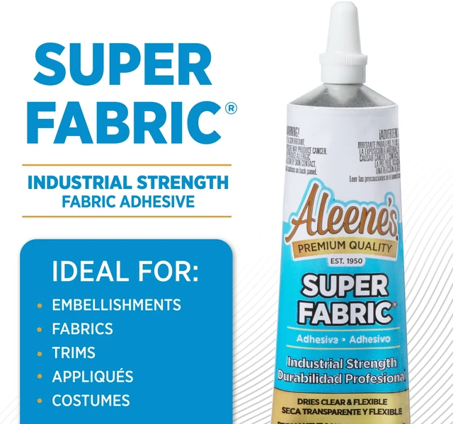 Alt view image 3 of 5 - Aleene's Super Fabric Adhesive 1.5 fl oz, Fast Drying, Clear Permanent