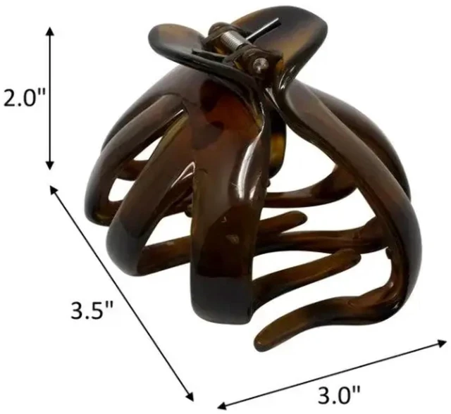 Alt view image 3 of 4 - Scunci Large Octo-Jaw Claw Clip, Tortoiseshell, 1 Count