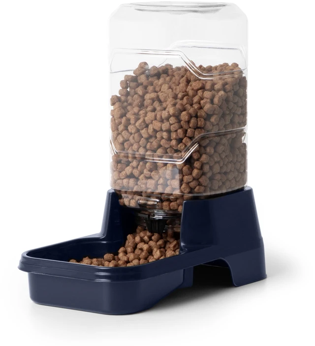 Alt view image 3 of 6 - Vibrant Life 2lb Gravity Feeder for Extra Small Pets, Navy