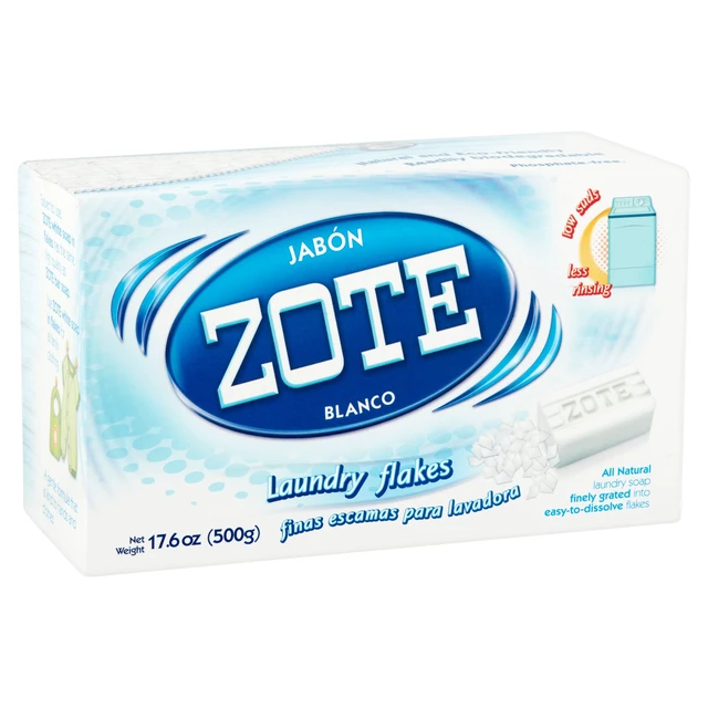 Alt view image 4 of 5 - Zote Blanco Laundry Flakes, 3 Pack, 17.6 oz, Gentle on Clothes & Skin, Sodium Tallowate