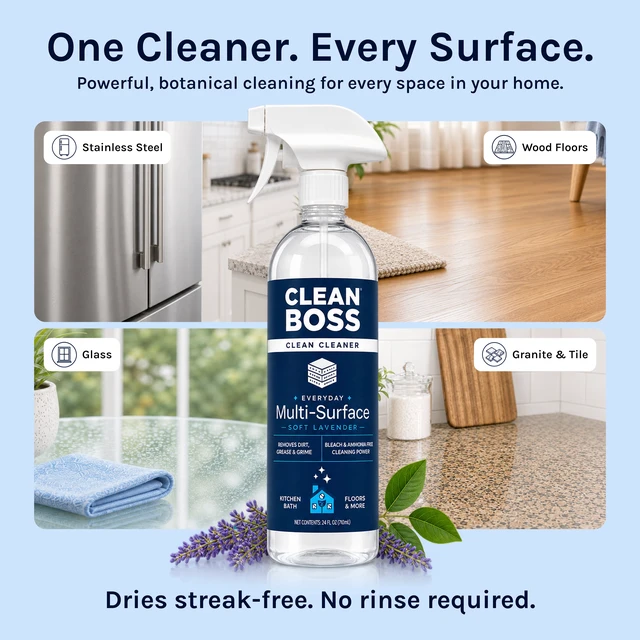 Alt view image 5 of 6 - CleanBoss Everyday Multi-Surface Cleaner, Soft Lavender, 24fl oz