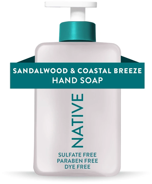 Main image of Native Liquid Hand Soap, Sandalwood & Coastal Breeze Scent, 13 fl oz