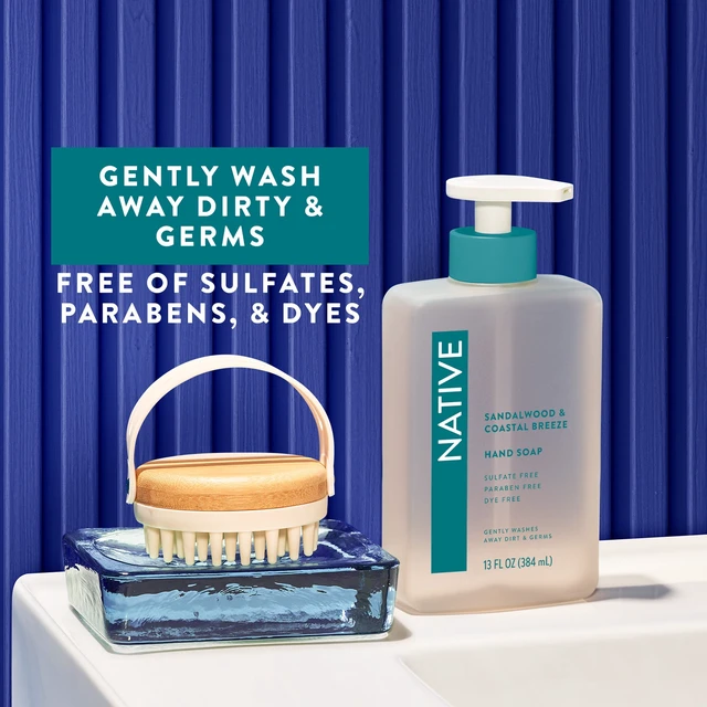Alt view image 6 of 6 - Native Liquid Hand Soap, Sandalwood & Coastal Breeze Scent, 13 fl oz