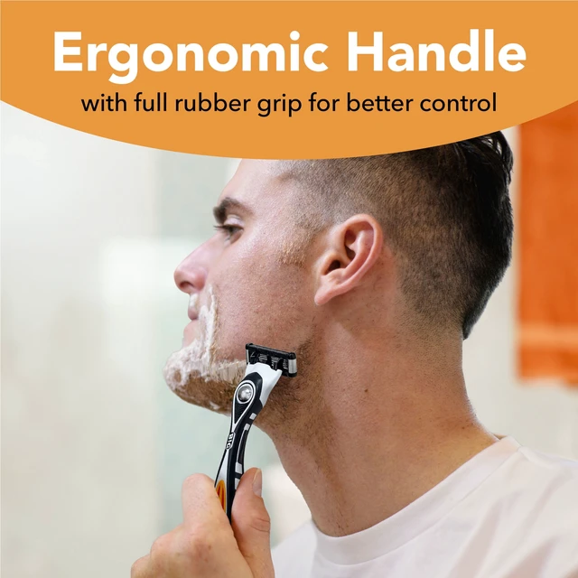 Alt view image 6 of 7 - BIC Flex 5 Men's 5-Blade Refillable Razors, 1 Handle + 3 Cartridges