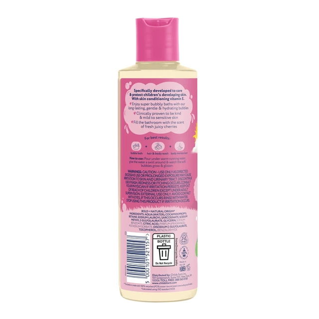 Alt view image 3 of 6 - Childs Farm Cherry Bubble Bath, 8.4fl oz