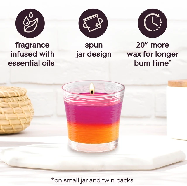 Alt view image 3 of 5 - Glade 2in1 Single Wick Candles 8.16 oz 2 Count, Hawaiian Breeze + Vanilla Passionfruit