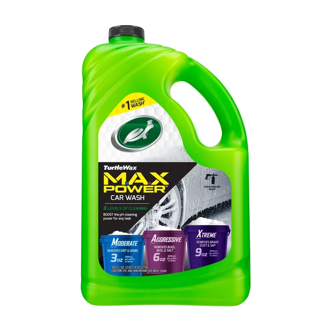 Main image of Turtle Wax 50597 Max-Power Car Wash 3 Levels of Cleaning 100oz