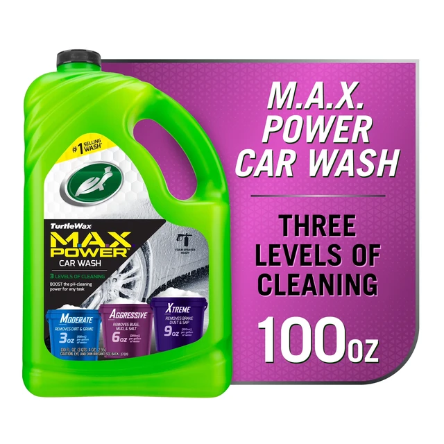 Alt view image 2 of 5 - Turtle Wax 50597 Max-Power Car Wash 3 Levels of Cleaning 100oz
