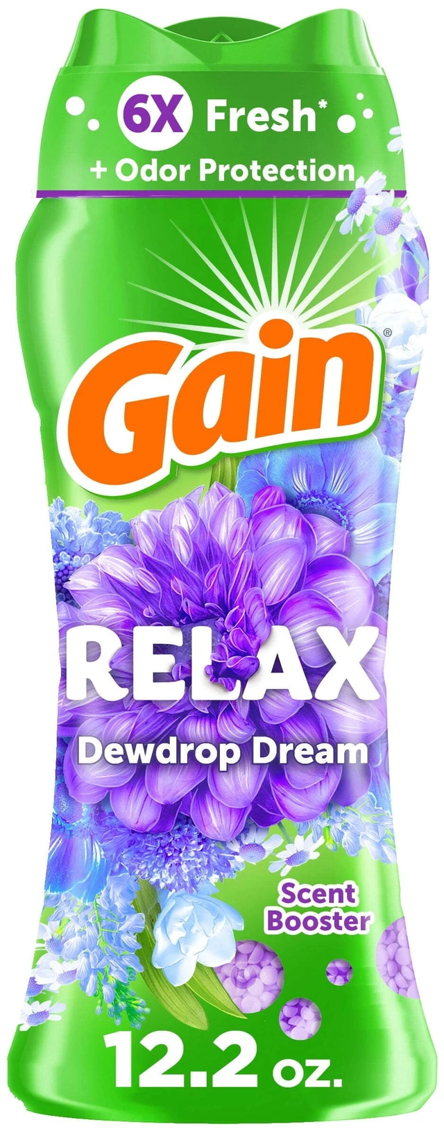 Main image of Gain In-Wash Laundry Scent Booster Beads, Relax, Dewdrop Dream, 12.2 oz